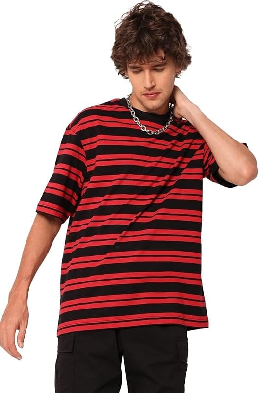 Bewakoof Men Striped T-Shirt