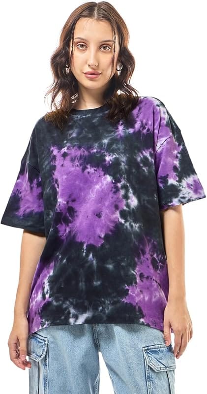 Bewakoof Women Tie-Dye Oversized T-Shirt