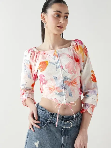 Bewakoof Women Floral Printed Top