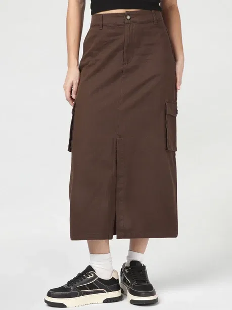 Bewakoof Women Midi Skirt