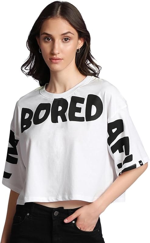 Bewakoof Women's Crop Top T-Shirt