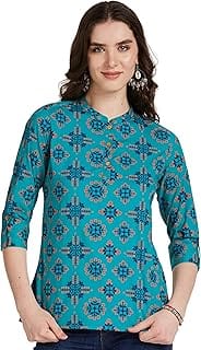 Amazon Brand Myx Printed Cotton Short Kurti Amazon sale