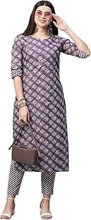 ANNI DESIGNER Cotton Blend Kurta with Pant Amazon sale