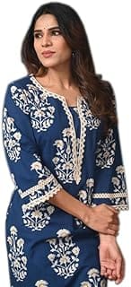 FIRSTRAIN Cotton Straight Printed Kurti Amazon sale