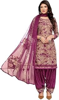 Yashika Unstitched Crepe Kurti, Pants & Dupatta Material Amazon sale