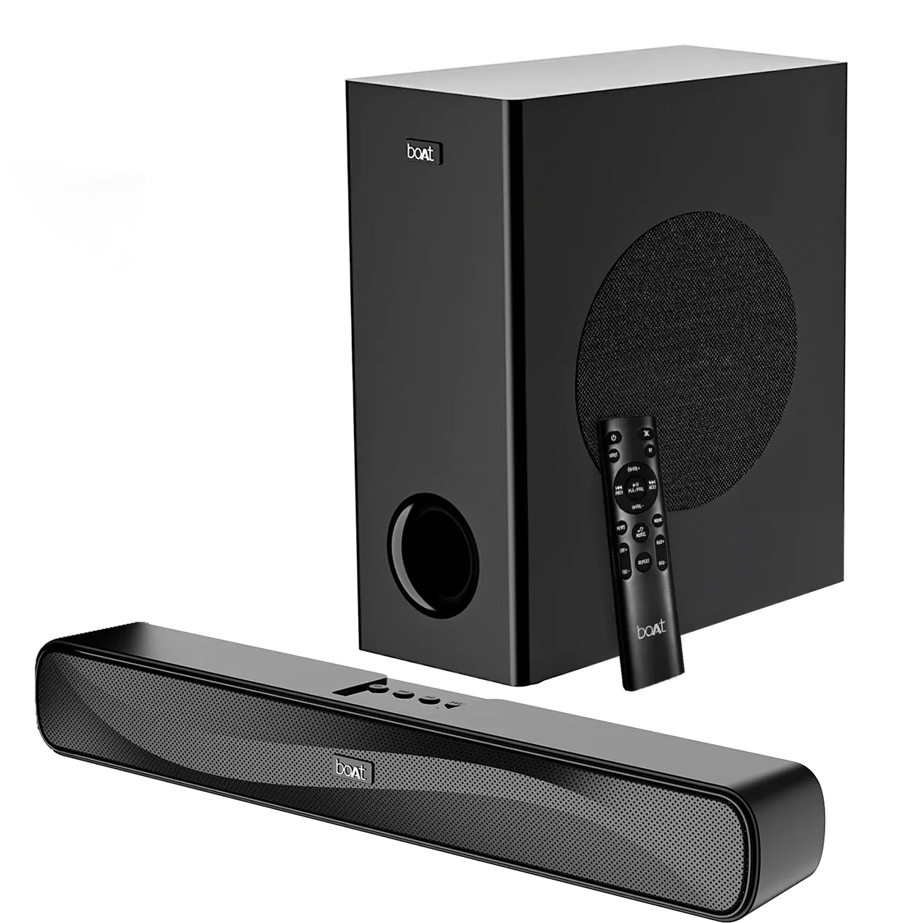 boAt Aavante Bar A1040 50W Bluetooth Soundbar, 2.1 Channel with Wired Subwoofer, Master Remote Contr boAt sale