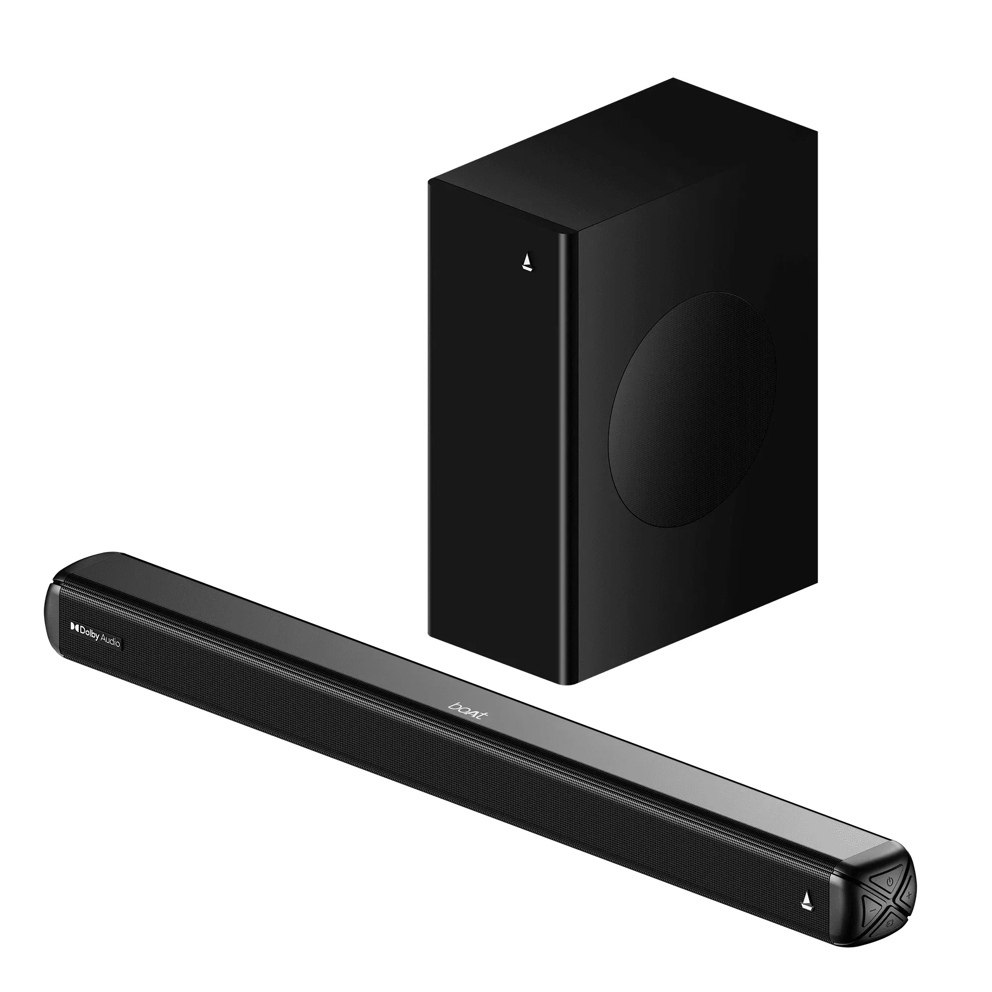 boAt Aavante 2.1 1600D 160W 2.1 Channel Soundbar with Wired Subwoofer, Multi-Connectivity & EQ Modes boAt sale