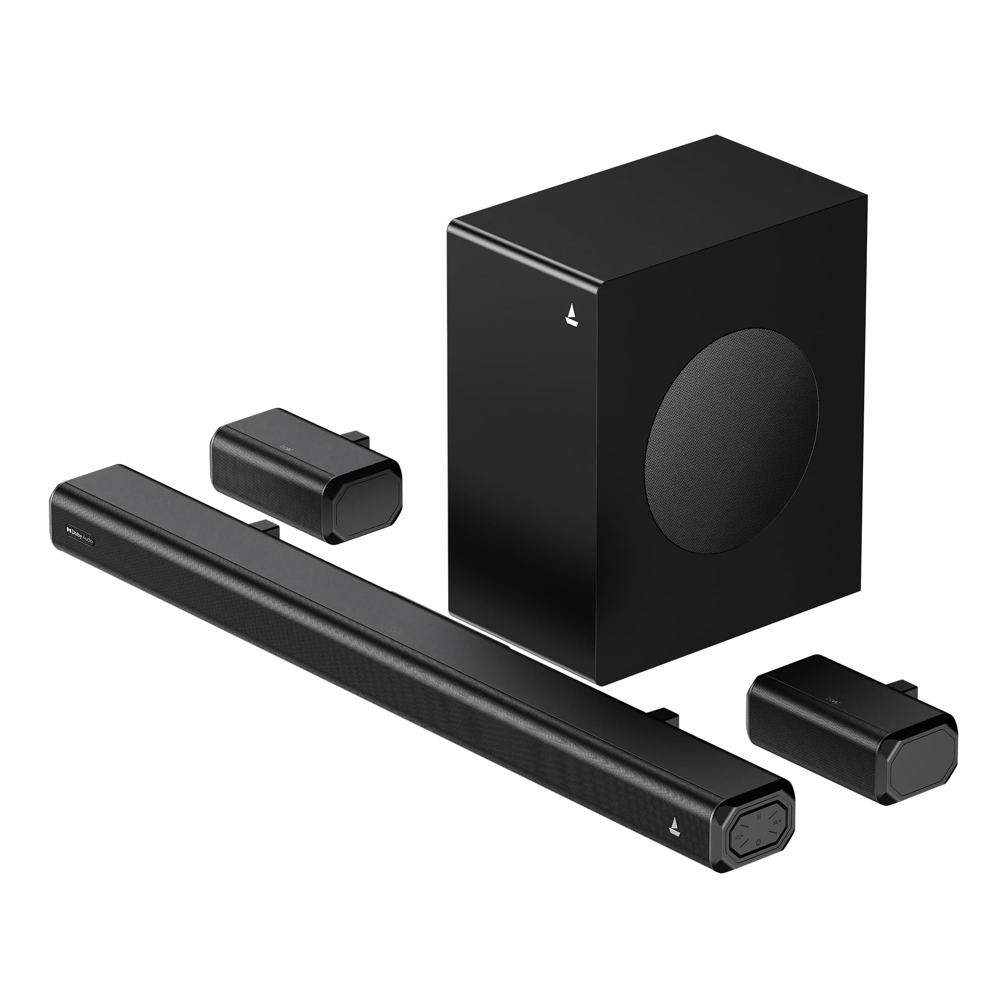 boAt Aavante Prime 5.1 5000D 500W 5.1 Channel Soundbar with Wired Subwoofer, Satellites & Multi-Conn boAt sale