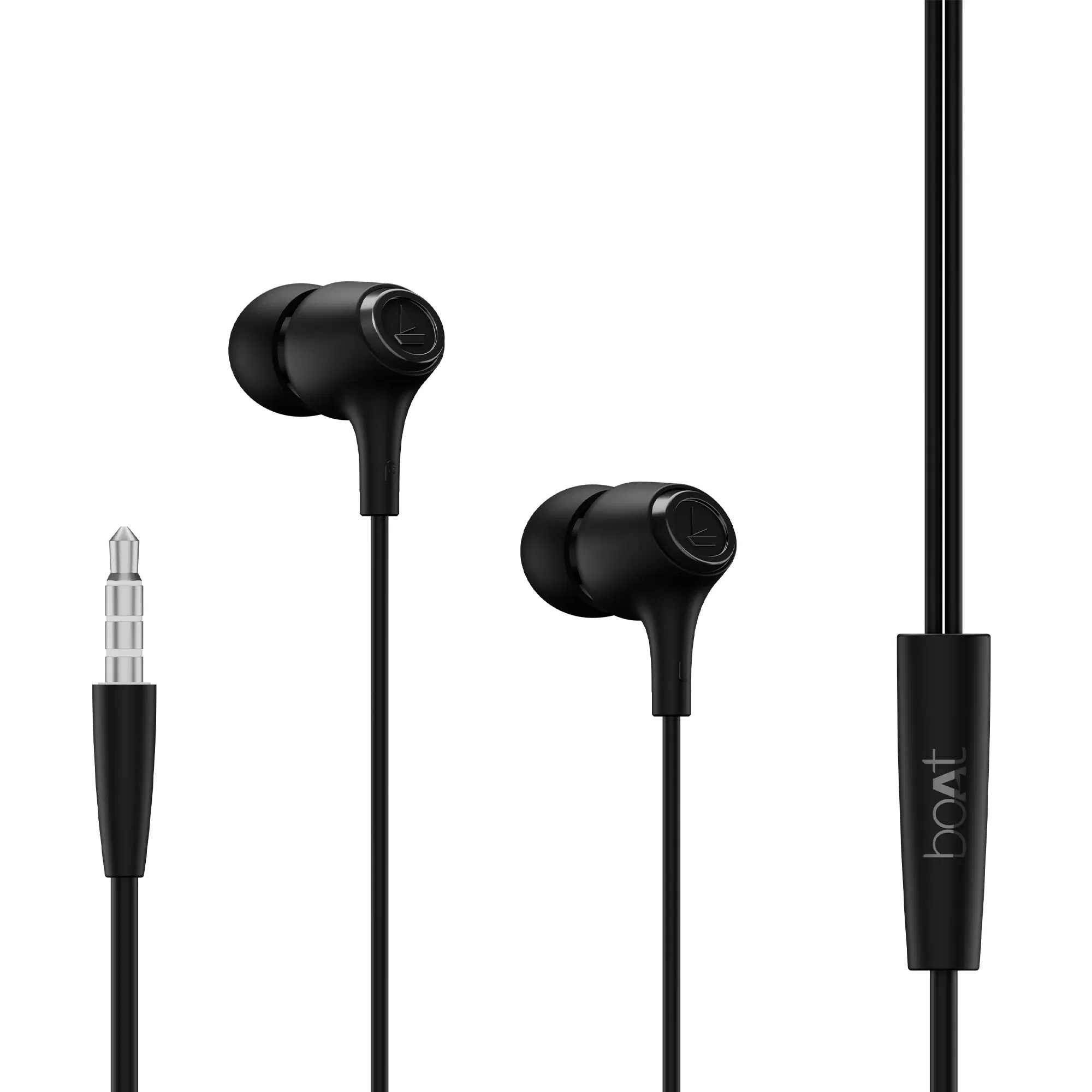 Bassheads 95 Wired Earphone with 10mm Drivers, Active Black boAt sale