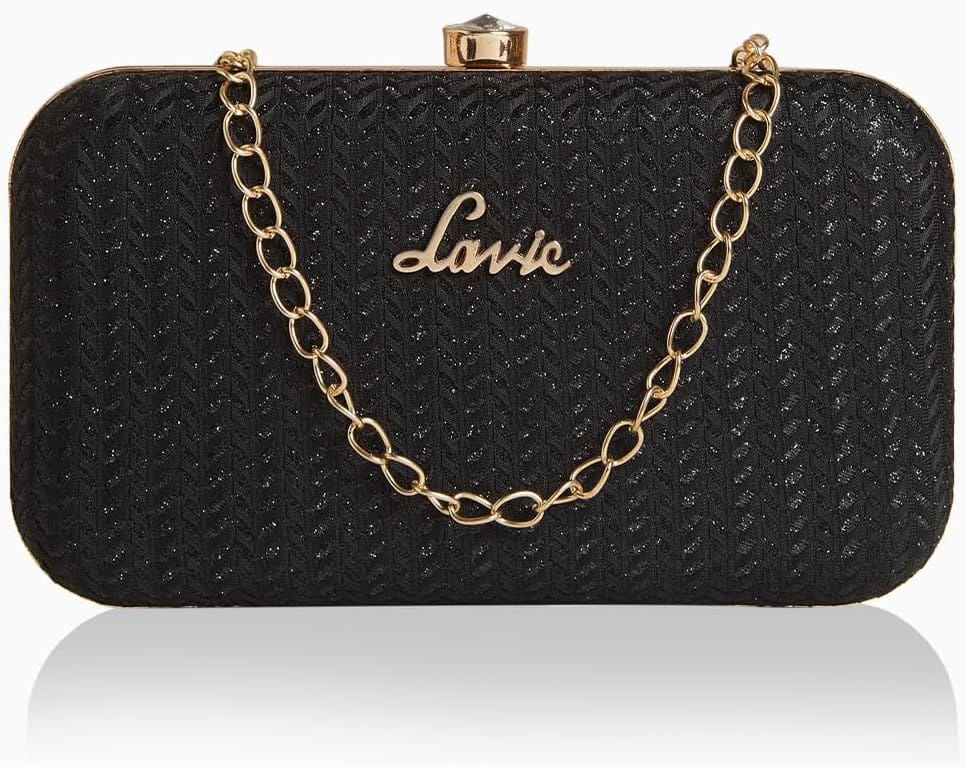 Caprese Brenda Embellished Clutch — Black