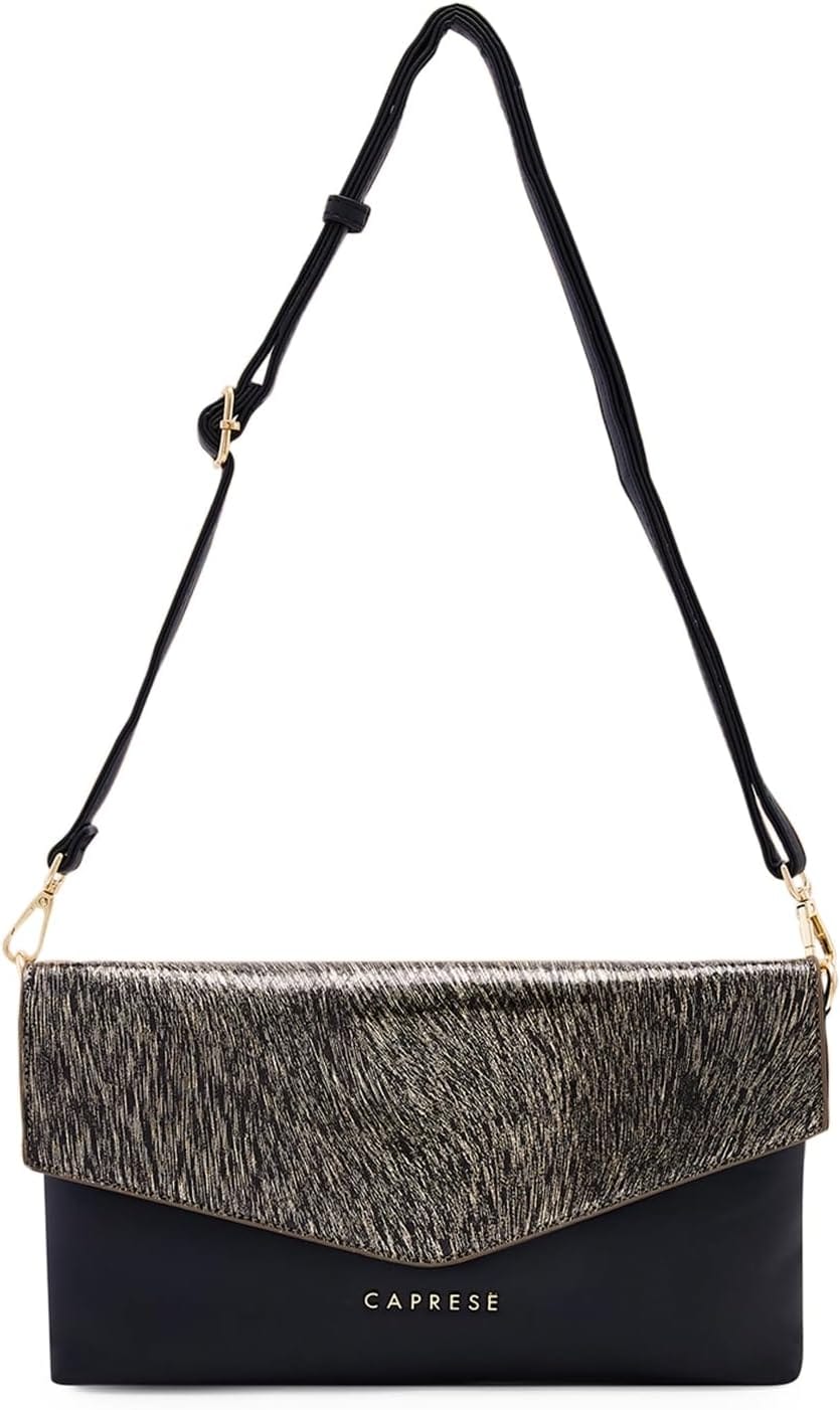 Caprese Iris Box Clutch — Gold Foil