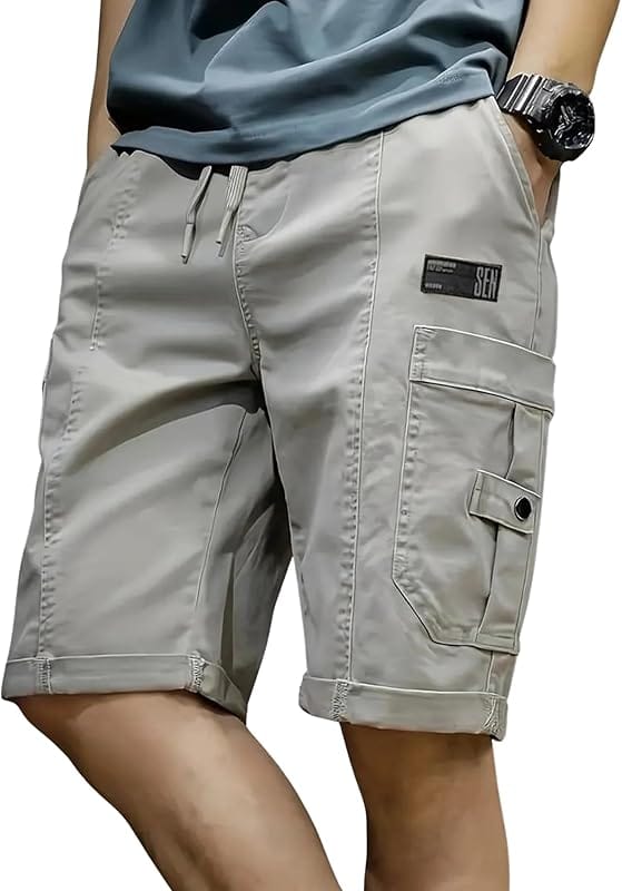 Snitch Cargo Shorts Men Summer