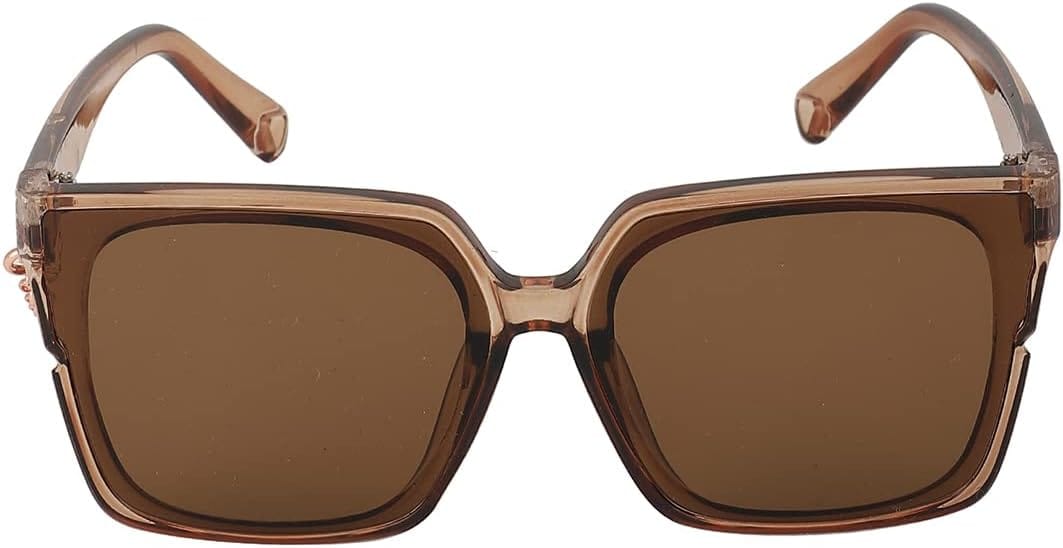 Carlton London Brown Lens Aviator Sunglasses