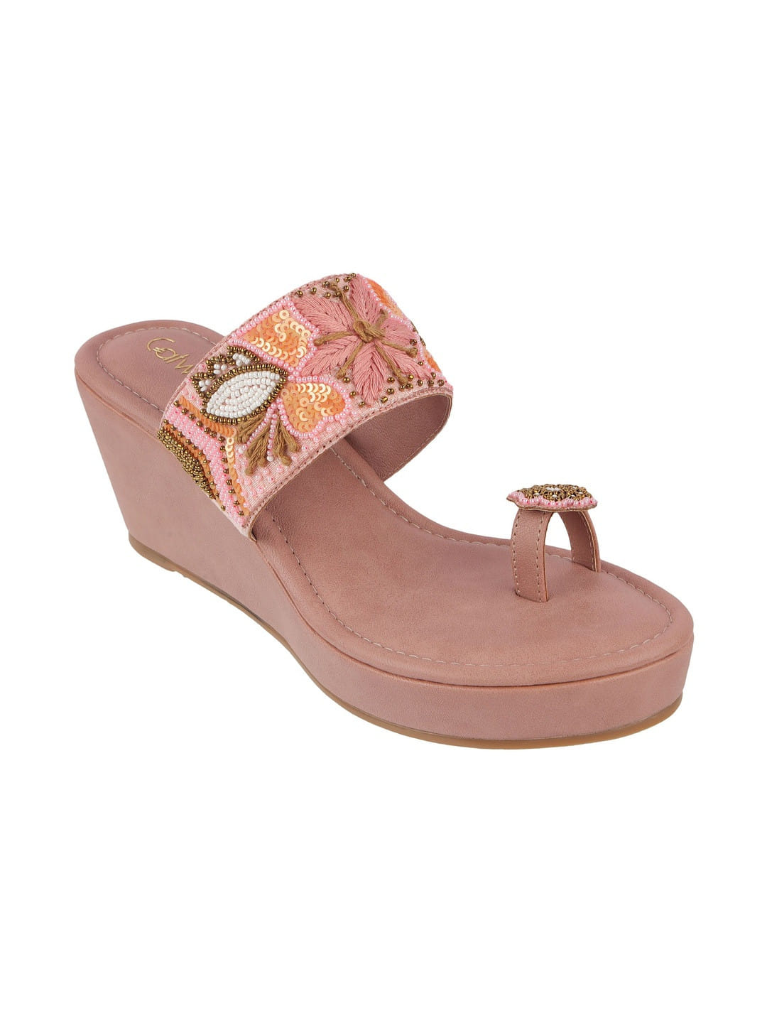 Catwalk Women Pink Heeled Sandals