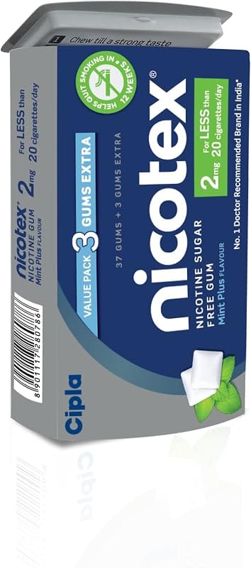 Cipla Nicotex Nicotine Gum