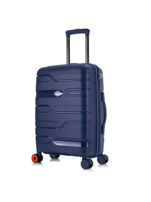 Nasher Miles Paris Hard Check-in Luggage 65cm 8 Wheels Medium Trolley Bag Navy Blue Tata CLiQ sale