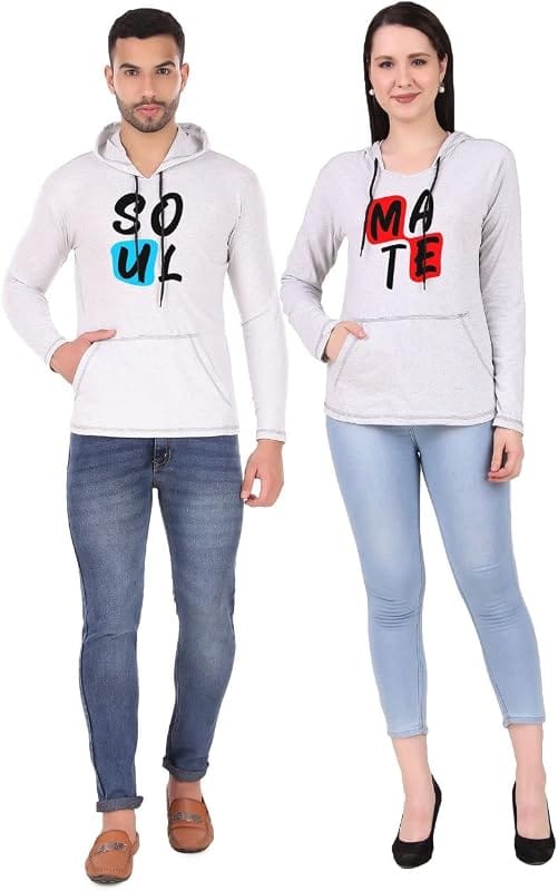 Couple Sweatshirt Grey