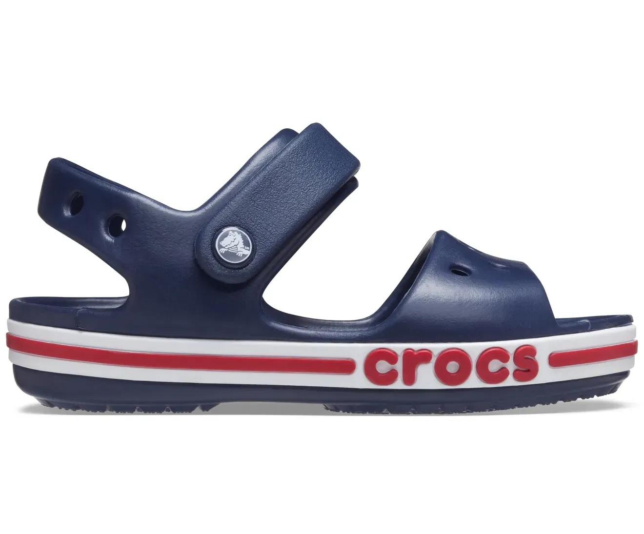 Bayaband Navy/Pepper Kids Sandal Crocs sale