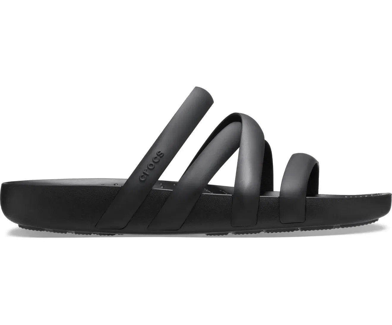Splash Strappy Black Women Sandal Crocs sale
