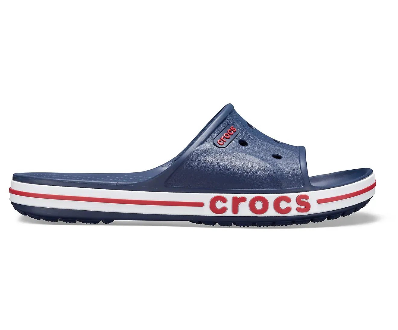 Bayaband Navy/Pepper Unisex Slide Crocs sale