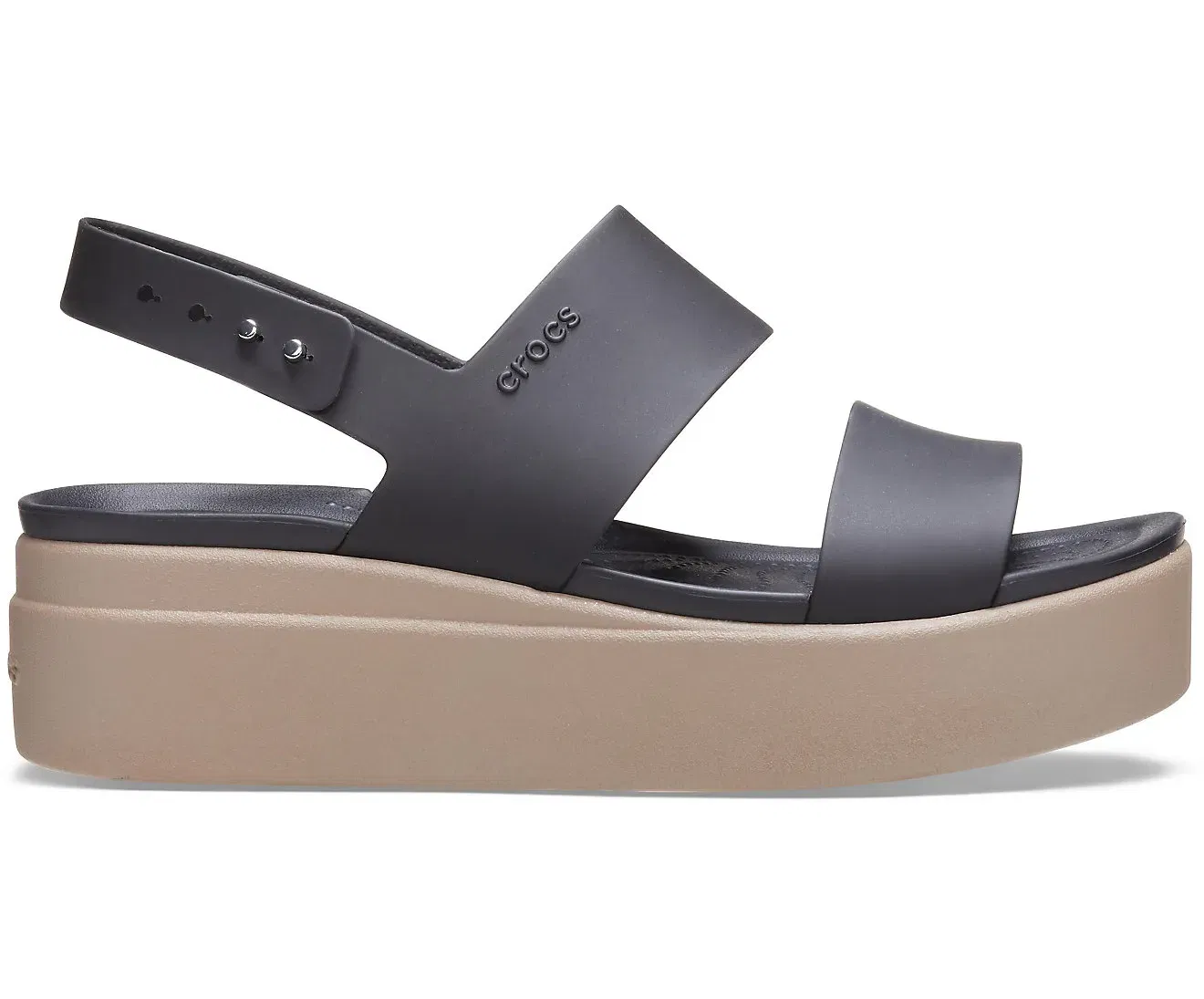 Crocs Brooklyn Low Black/Mushroom Women Wedge Crocs sale