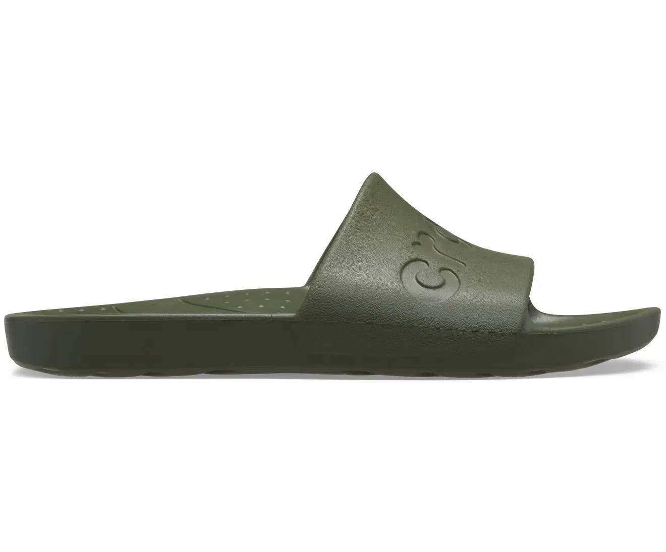 Crocs Army Green Unisex Slide Crocs India sale