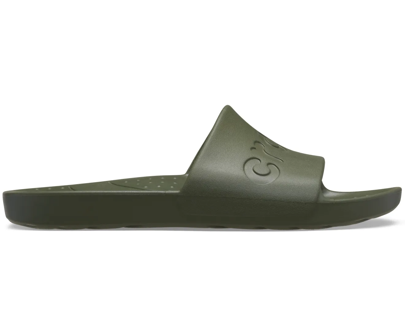 Crocs Army Green Unisex Slide Crocs sale