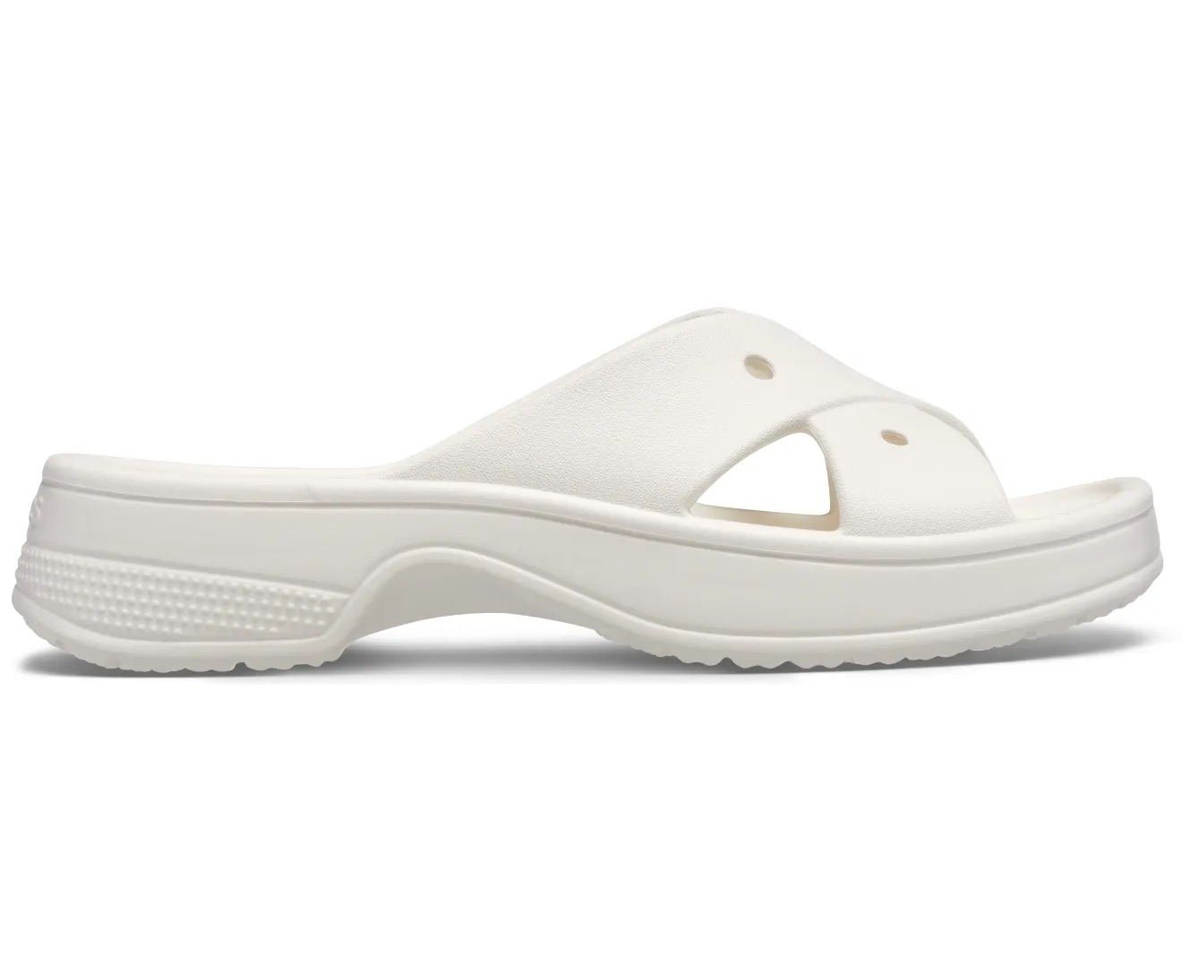 Classic Cross Strap Chalk Women Slide Crocs sale