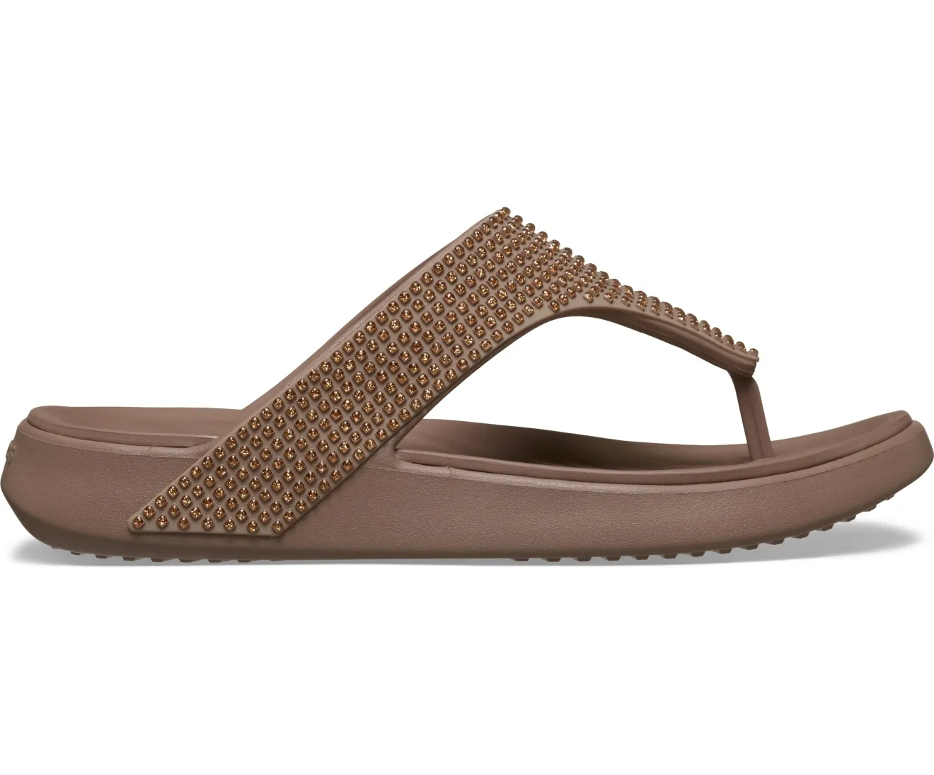 Getaway Gems Triangle Women Latte Flip Crocs sale