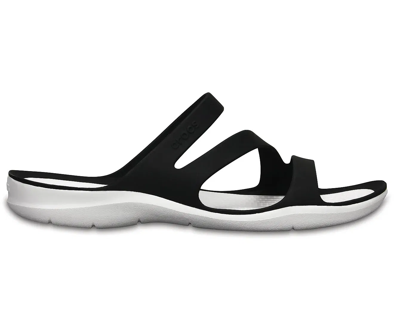 Swiftwater Black/White Women Sandal Crocs India sale