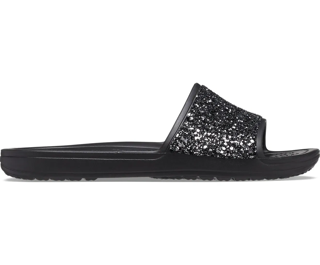 Sloane Glitter Low Black Women Slide Crocs sale