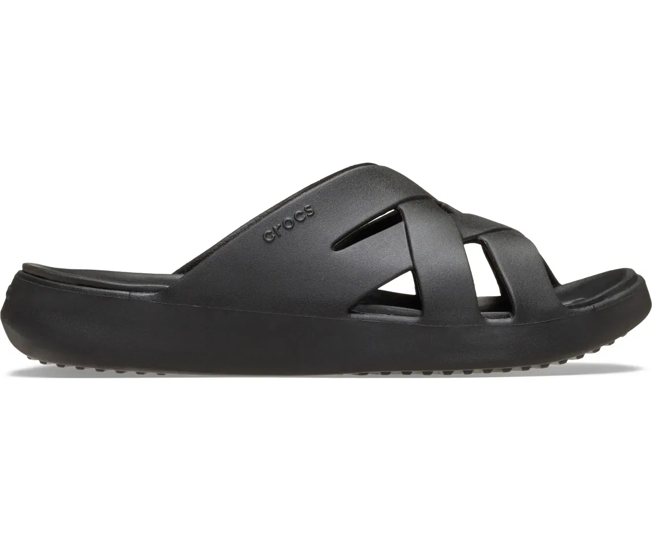 Getaway Weave Black Women Slide Crocs sale