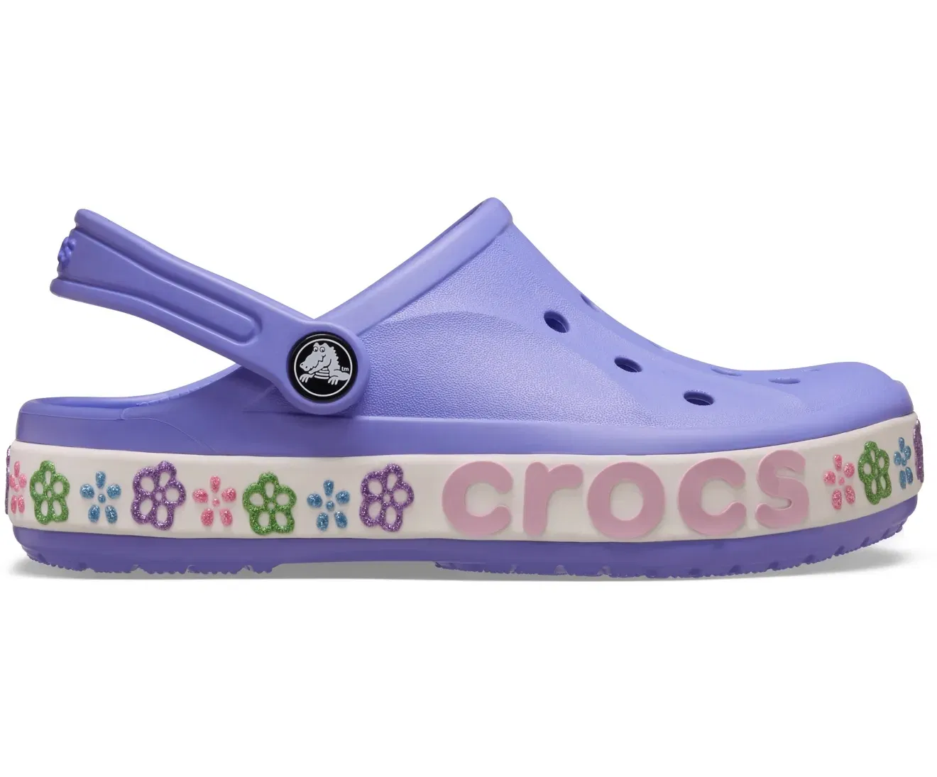 Bayaband Flower Band Digital Violet Toddler Clog Crocs sale