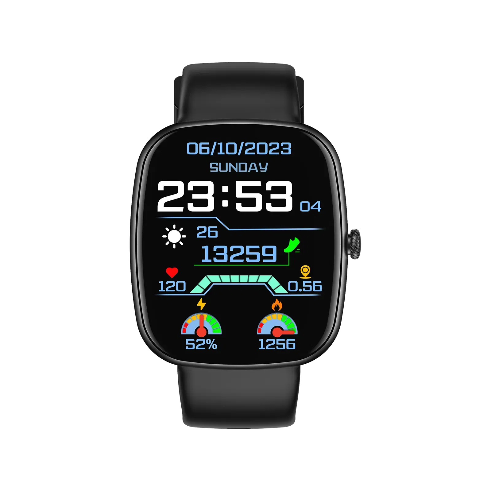 Croma Squad A1 Smartwatch with Bluetooth Calling(46mm Curved TFT Display, IP67 Water Resistant, Black Strap) Croma sale