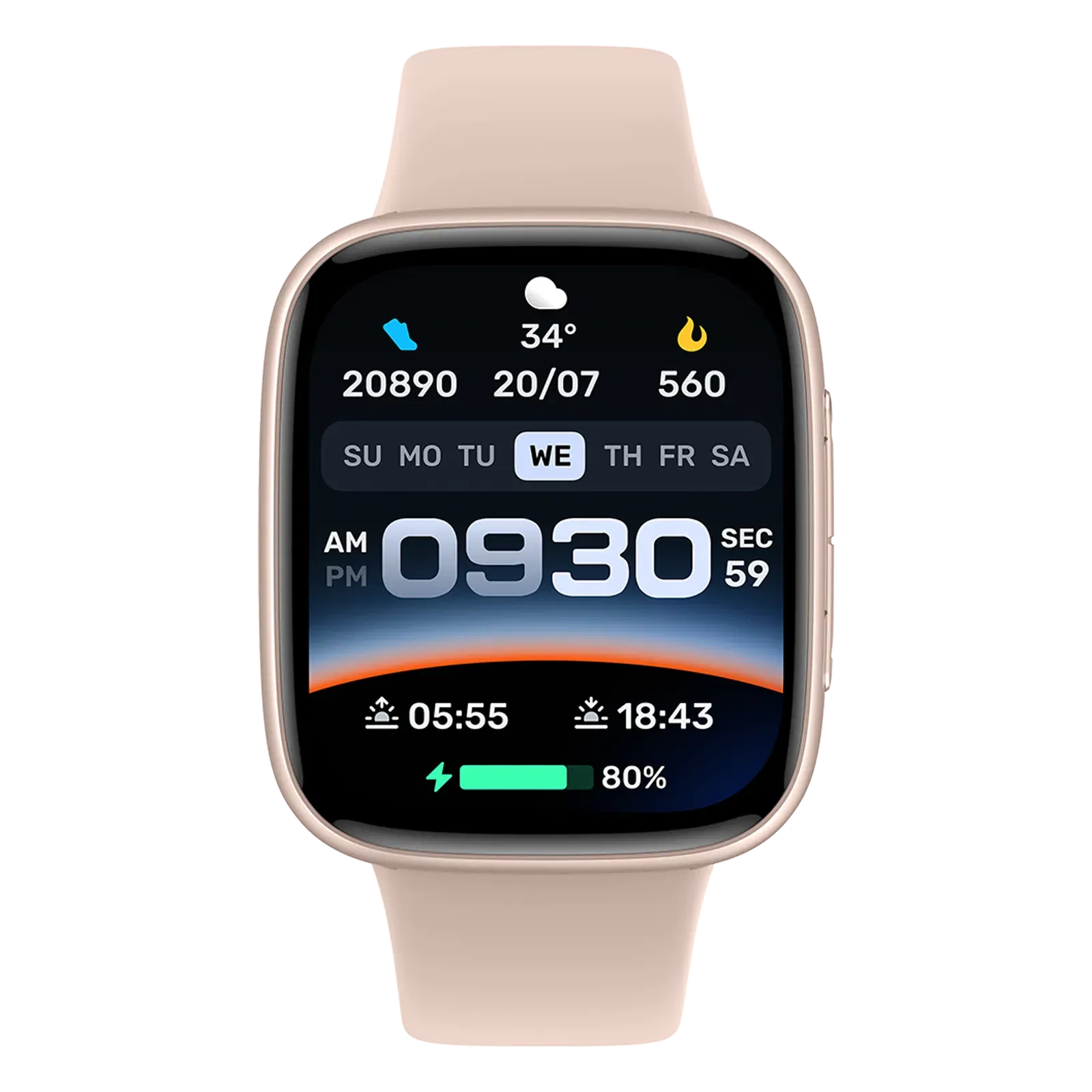 Croma Velocity S1 Smartwatch with Bluetooth Calling (47mm AMOLED Display, IP68 Water Resistant, Pink Strap) Croma sale