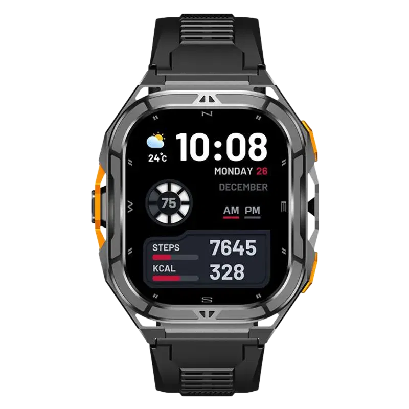 Croma Velocity X2 Smartwatch with Dual Band GPS (49.7mm AMOLED Display, 50M Water Resistant, Black Strap) Croma sale
