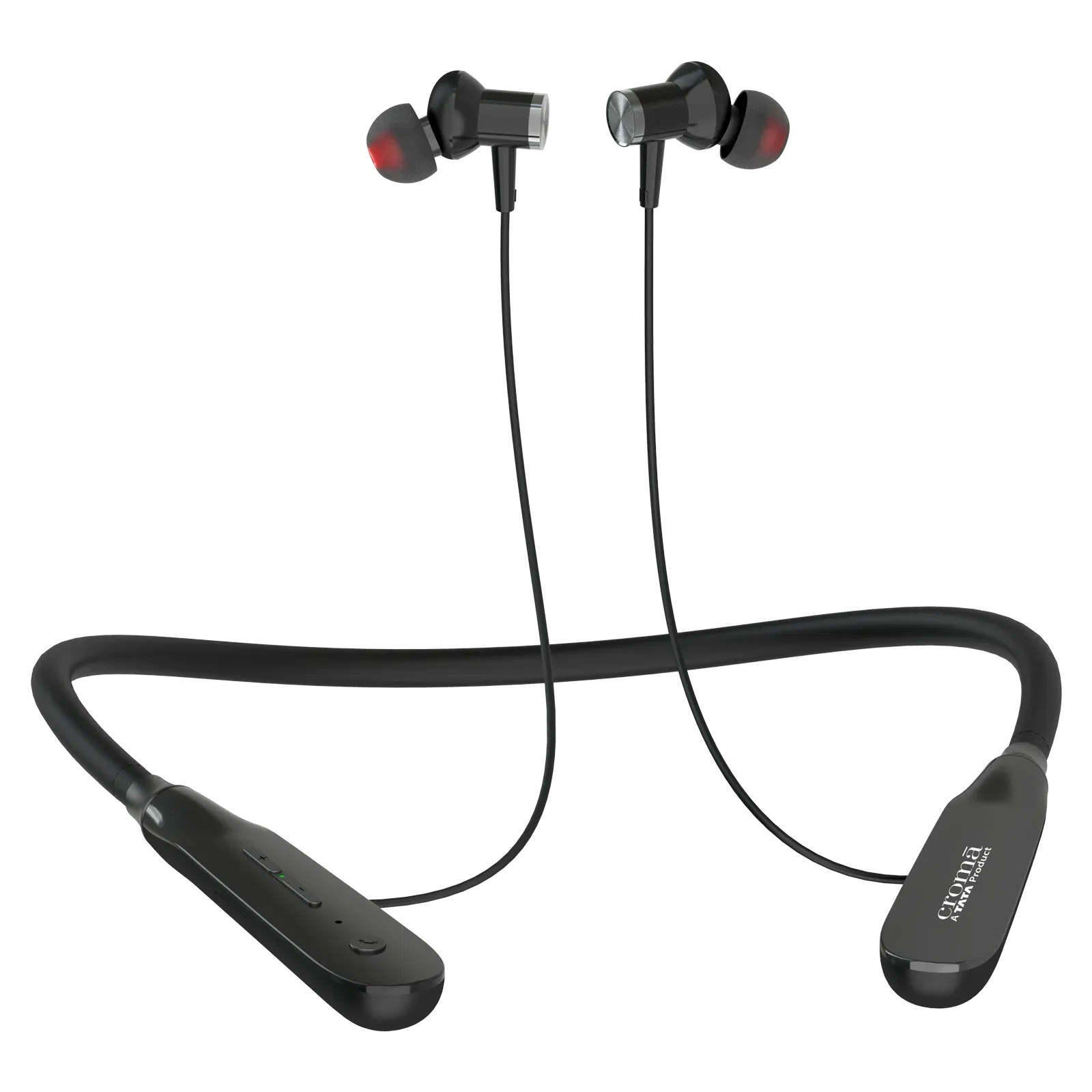 Croma CRSE020EPA0302 Neckband with Environmental Noise Cancellation (IPX4 Water Resistant, 20 Hours Playback, Croma sale