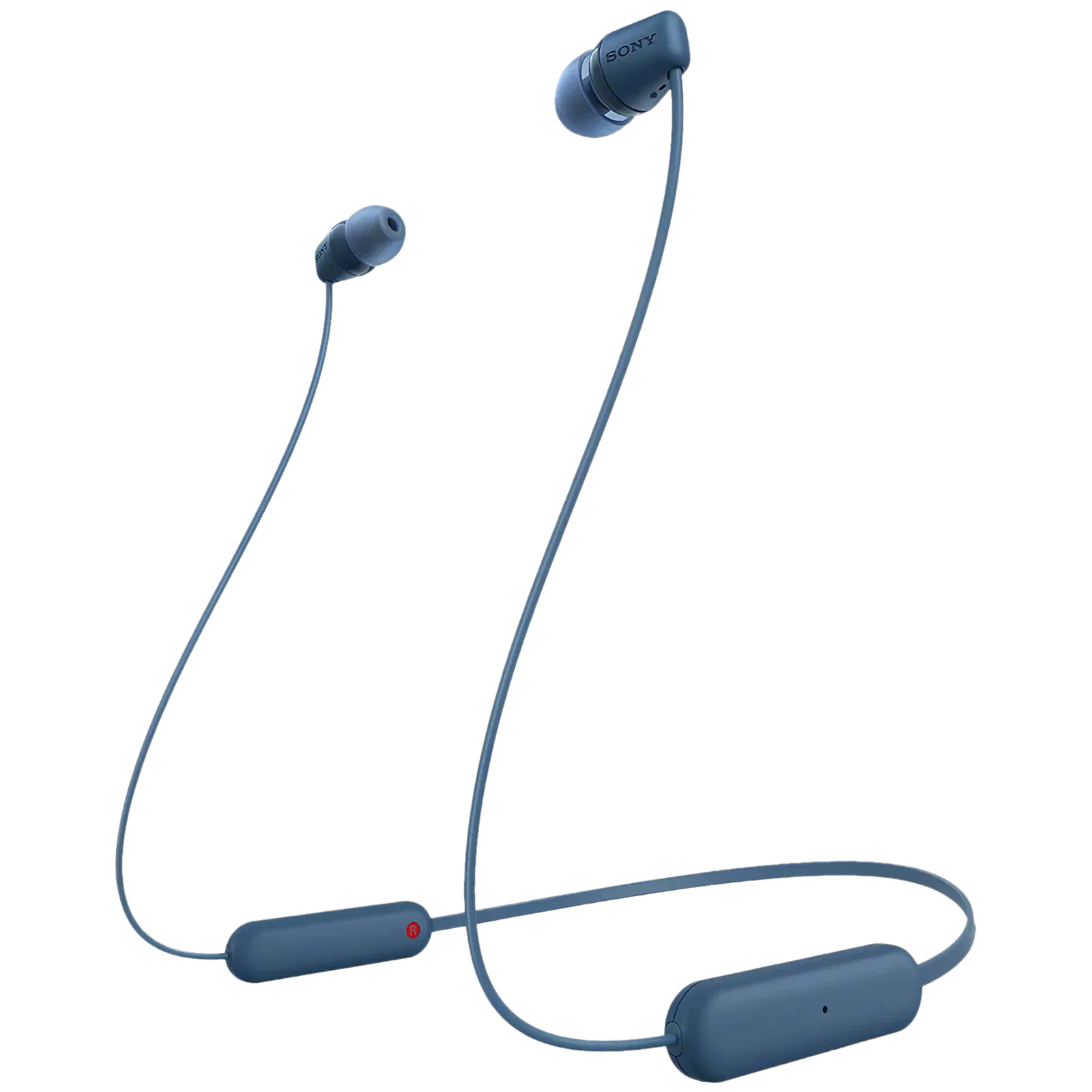 SONY WI-C100 Neckband (IPX4 Sweat & Splashproof, 25 Hours Playtime, Blue) Croma sale