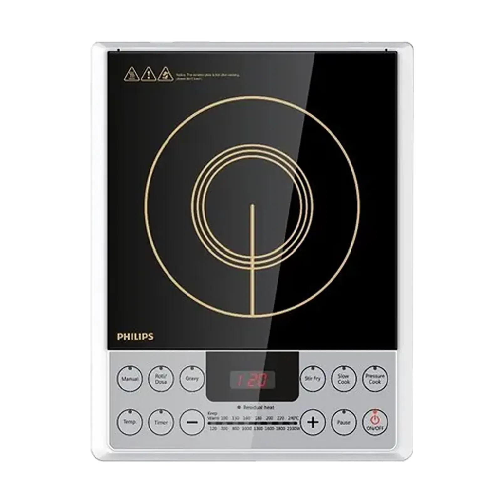 PHILIPS Daily Collection 2100W Induction Cooktop with 8 Power Settings Croma sale