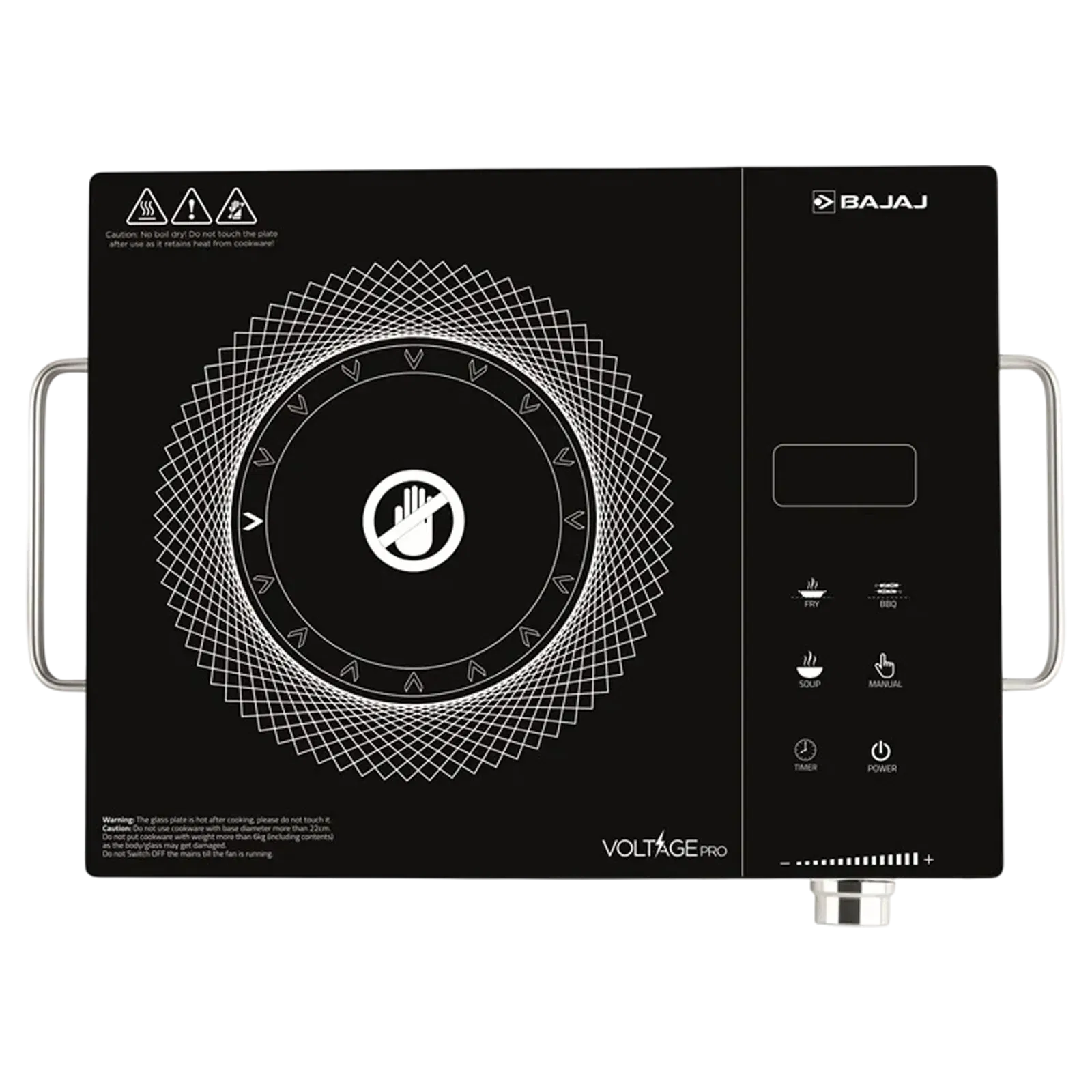 BAJAJ IRX 220F Infrared 2200W Induction Cooktop with 3 Preset Menus Croma sale
