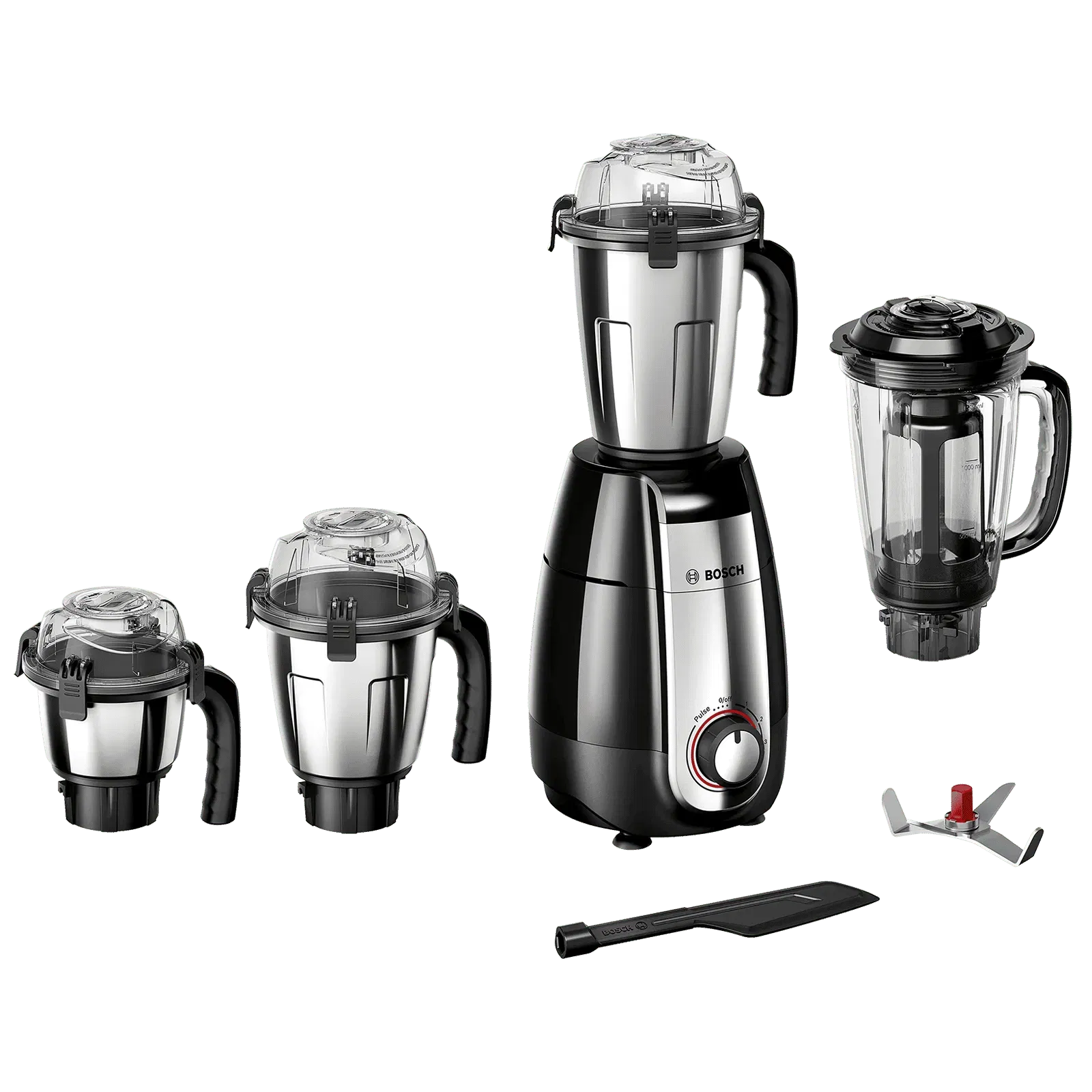 BOSCH TrueMixx Pro 1000 Watt 4 Jars Mixer Grinder (24000 RPM, Stone Pounding Technology, Black) Croma sale