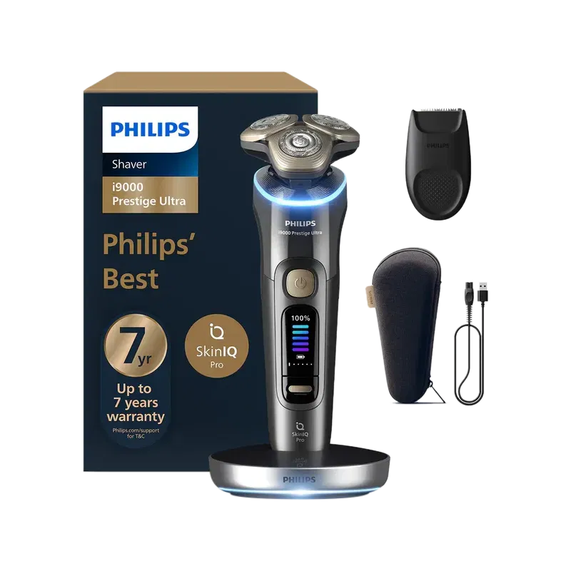 Philips i9000 Prestige Ultra Rechargeable Cordless Electric Shaver for Face & Neck for Men (60mins Runtime, Sk Croma sale