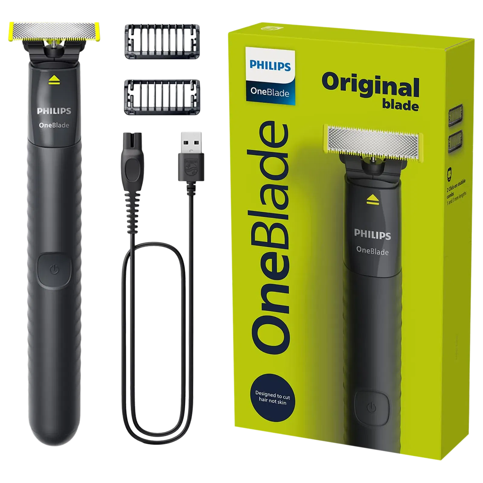 PHILIPS OneBlade Rechargeable Cordless Wet & Dry Trimmer for Beard & Moustache with 3 Length Settings for Men  Croma sale
