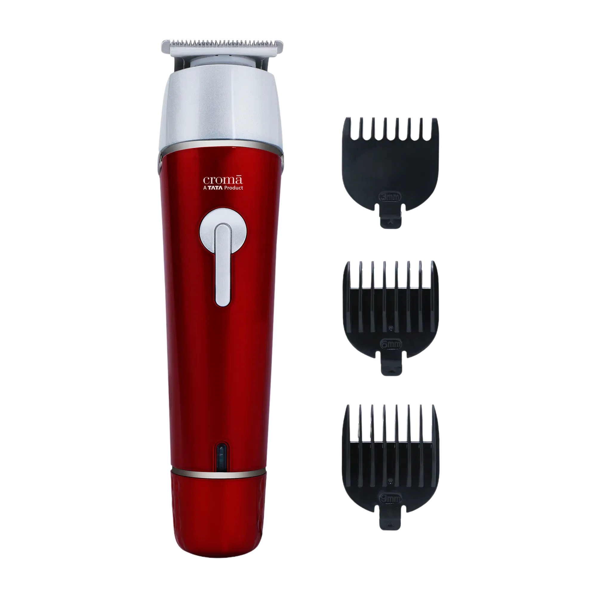 Croma 4 in 1 Cordless Wet & Dry Trimmer for Beard and Hair for Men (120mins Runtime, Water Resistant, Red) Croma sale