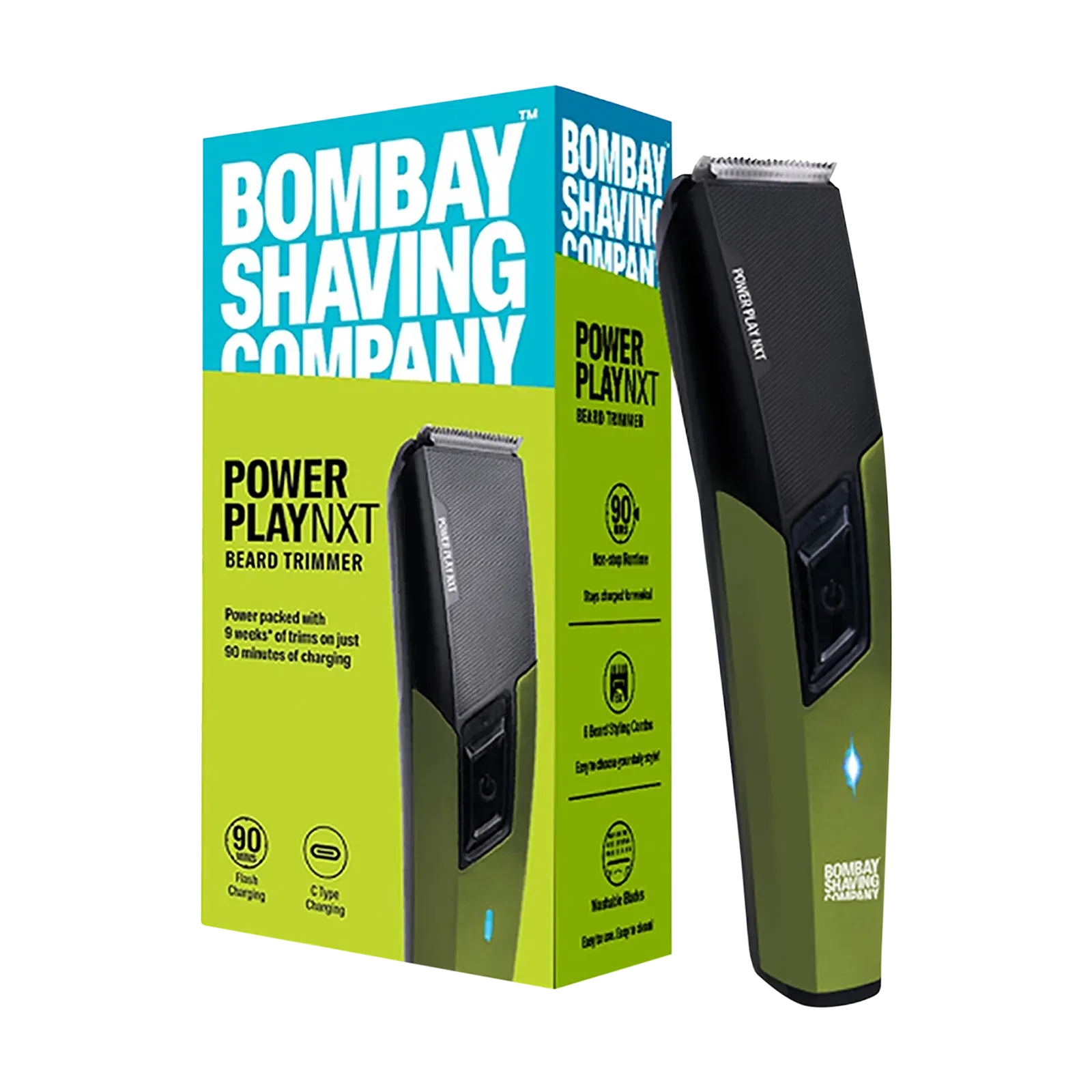 Bombay Shaving Company Power Play Nxt Rechargeable Cordless Dry Trimmer for Beard & Moustache with 6 Length Se Croma sale