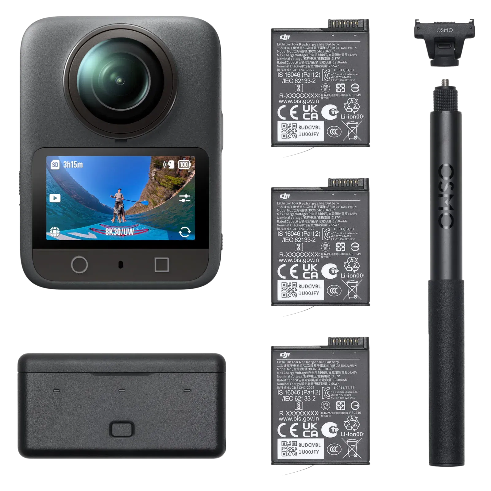 DJI Osmo 360 Adventure Combo 8K and 120MP 30 FPS Waterproof 360 Degree Action Camera with Magnetic Quick Relea Croma sale