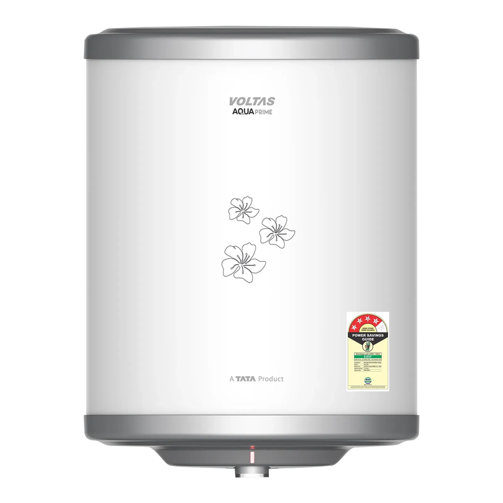 Voltas Aqua Prime 15 Litre 4 Star Vertical Storage Geyser with Quartzline Technology (White) Croma sale