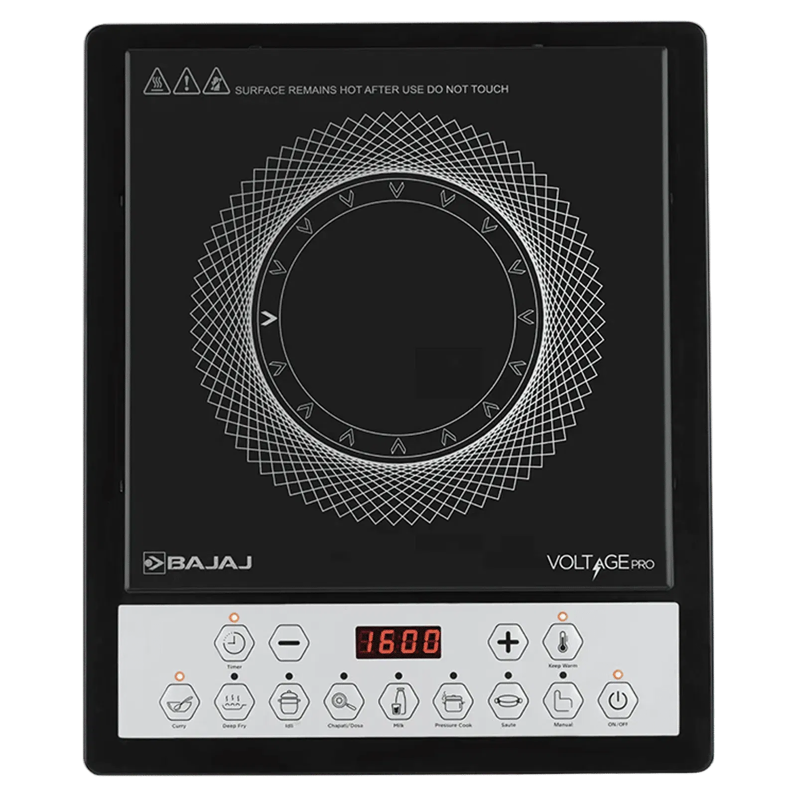 BAJAJ 160TS Neo 1600W Induction Cooktop with 9 Preset Menus Croma sale