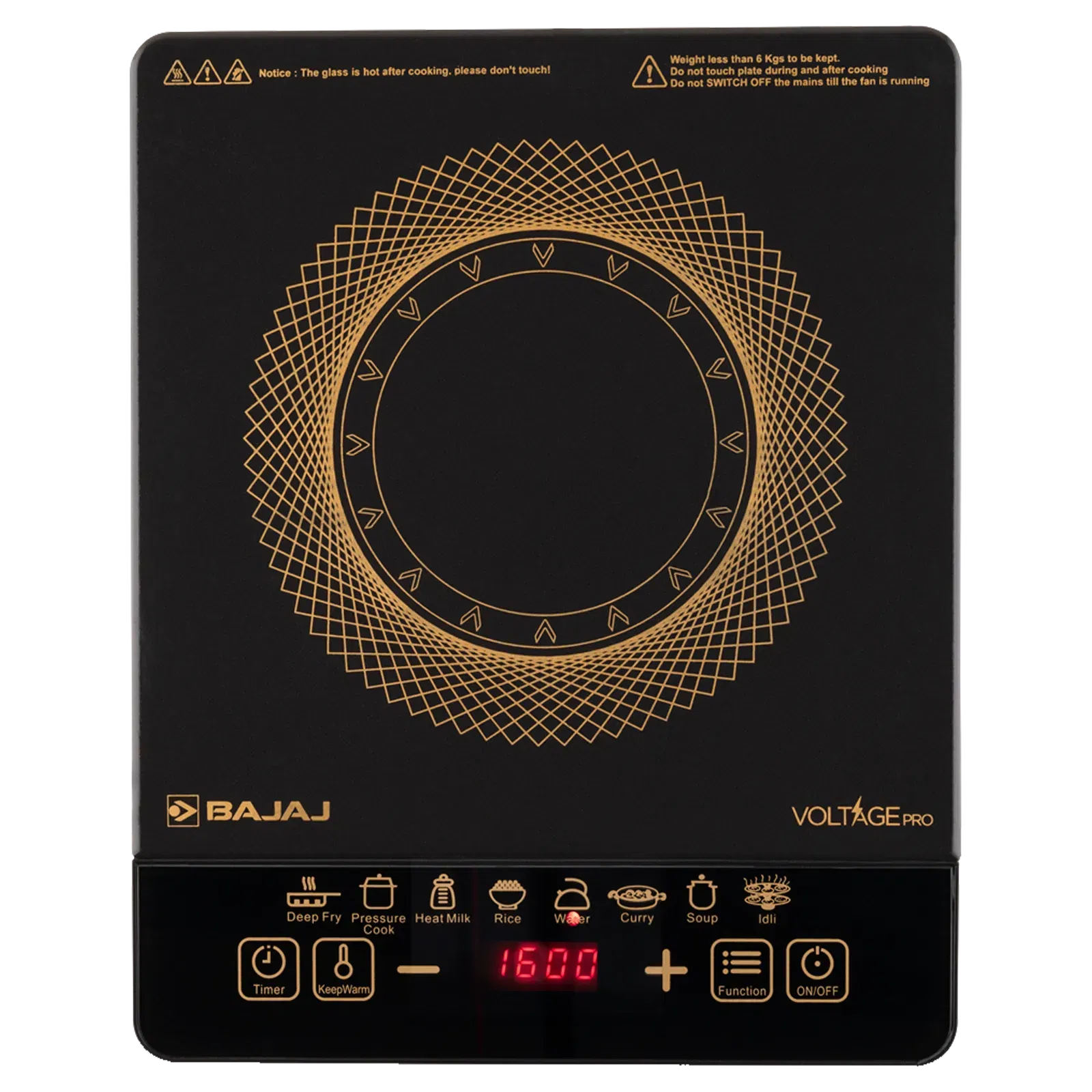 BAJAJ ICX 190FS 1900W Induction Cooktop with 9 Preset Menus Croma sale