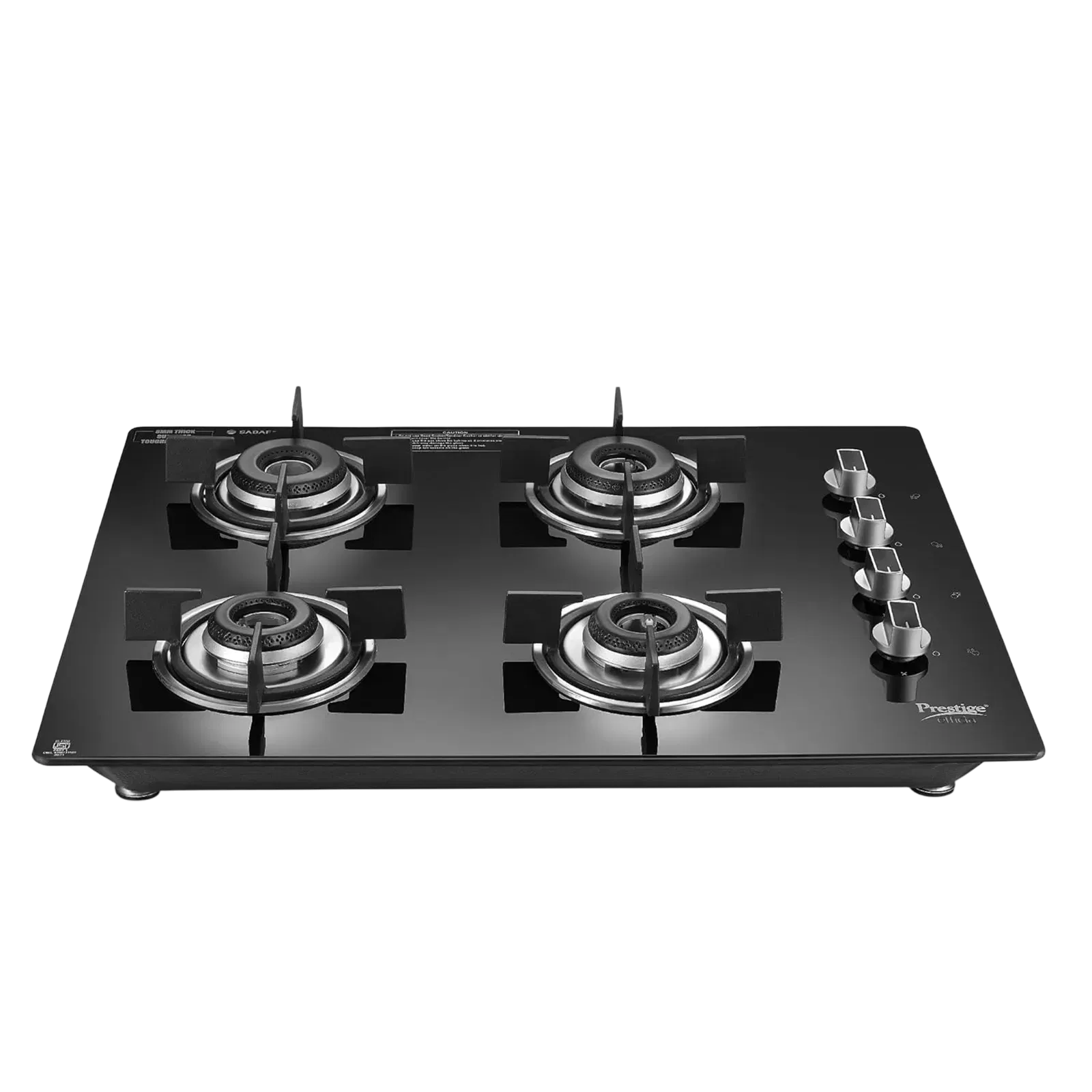 Prestige Efficia 04 AI Toughened Glass Top 4 Burner Automatic Hob (Dual Function & Convertible Desig Croma sale